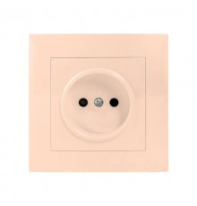 Валенсия розетка 1-местная б/з 10А кремовая с защ. штор. EKF PROxima   EWR10-022-20   EKF