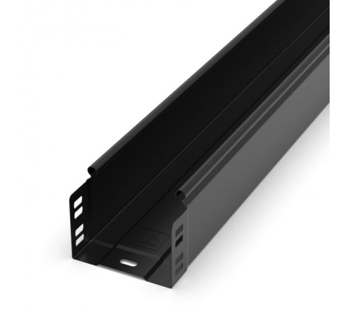 Лоток неперфорированный Стандарт 100х80х3000 (0,7 мм) RAL 9005 (6 м/уп)  PR16.9928  Промрукав