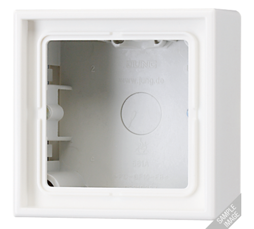 коробка для накладного монтажа с рамкой LS LS581AW Jung