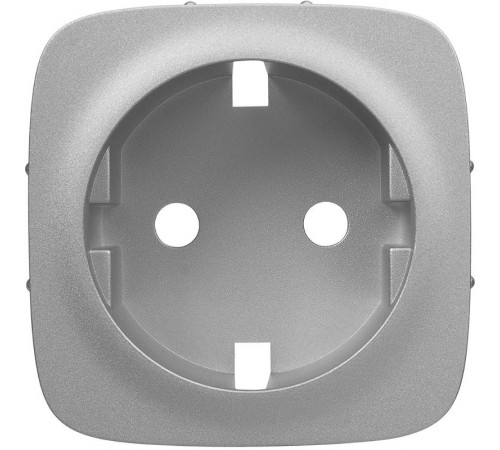 Valena ALLURE Алюминий Накладка розетки с/з  755207  Legrand
