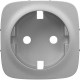 Valena ALLURE Алюминий Накладка розетки с/з  755207  Legrand