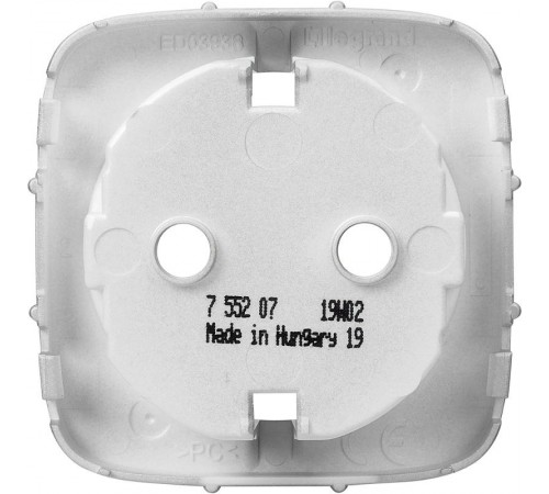 Valena ALLURE Алюминий Накладка розетки с/з  755207  Legrand