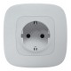 Valena Мех IN'MATIC Розетка с/з, со шторками, безвинт.зажим  753030  Legrand