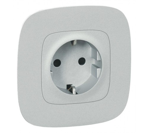 Valena Мех IN'MATIC Розетка с/з, со шторками, безвинт.зажим  753030  Legrand