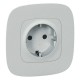 Valena Мех IN'MATIC Розетка с/з, со шторками, безвинт.зажим  753030  Legrand