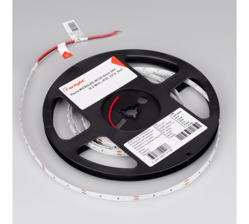 Лента светодиодная MICROLED-M120-8mm 24V Warm3000 (6.5 W/m, IP20, 2216, 5m) (arlight, Открытый)  024438(2)  Arlight