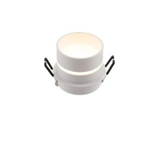 Светильник светодиодный встраиваемый DK2404-WH влагозащищенный IP 44, 10Вт, GU10, белый, алюминий  DK2404-WH  DENKIRS