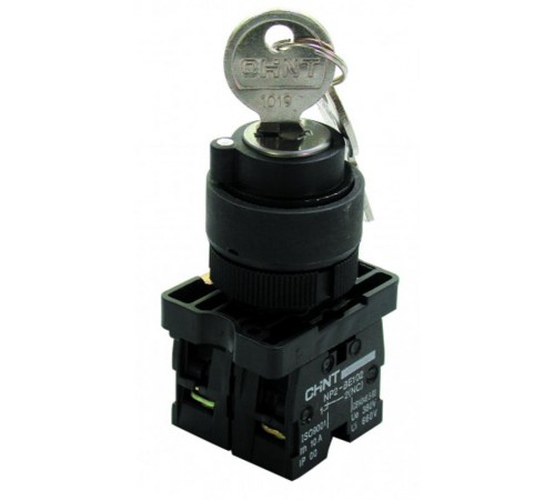Переключатель NP2-EG33, 3 положения с фиксацией, 2НО IP40  574830  CHINT