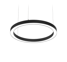 Светодиодный светильник Enso подвесной 30 Вт 420х40 мм 4000 K с рассеивателем опал RAL9005 черный матовый  V1-R0-90523-30000-2003040  VARTON