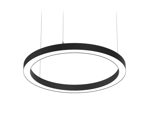 Светодиодный светильник Enso подвесной 30 Вт 420х40 мм 4000 K с рассеивателем опал RAL9005 черный матовый  V1-R0-90523-30000-2003040  VARTON