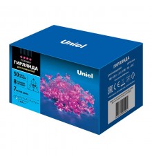 Гирлянда светодиодная  с контроллером "Сакура розовая"  ULD-S0700-050/DTA PINK IP20 PINK SAKURA   50 диодов 7 м розоваяIP20шнур прозр.  07933  Uniel