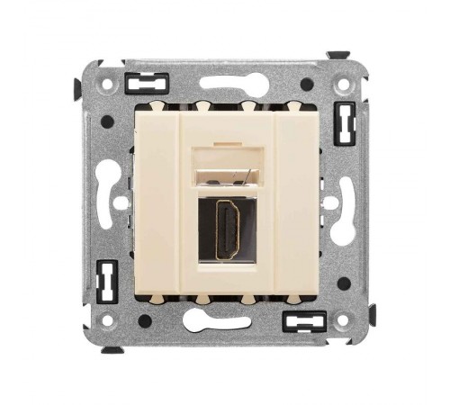 HDMI розетка одинарная в стену, тип А-А, "Avanti", "Ванильная дымка"  4405253  DKC