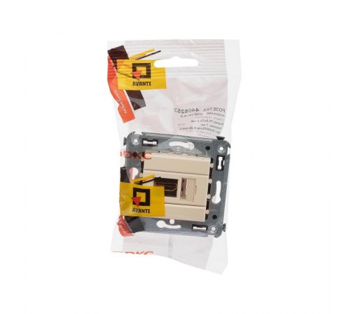 HDMI розетка одинарная в стену, тип А-А, "Avanti", "Ванильная дымка"  4405253  DKC