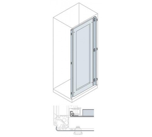 Дверь внутренняя с рамкой 2000x600мм ВхШ  EE2106K  ABB