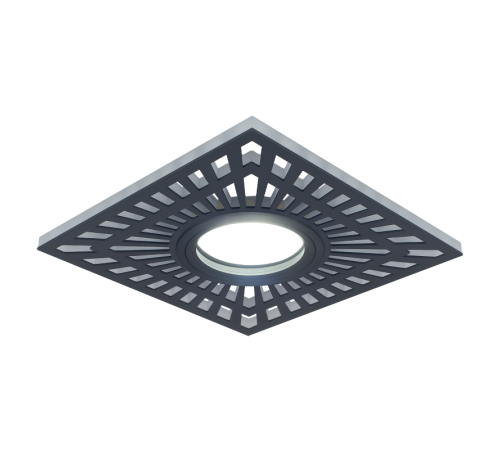 Светильник точечный встраиваемый Backlight BL126 Квадрат. Черный, Gu5.3, 3W, LED 4000K  BL126  Gauss