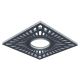 Светильник точечный встраиваемый Backlight BL126 Квадрат. Черный, Gu5.3, 3W, LED 4000K  BL126  Gauss