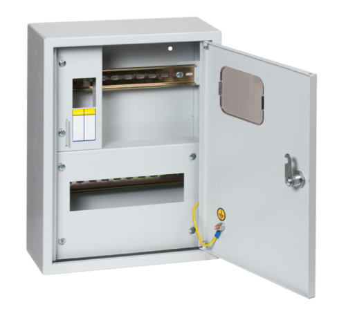 Щит учетно-распределительный навесной счетчик на дин-рейку ЩРУН 1/12 Э с окном (ВхШхГ) 360х280х110мм IP31 PROxima  mb23-1/12e  EKF