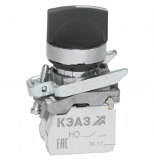 Переключатель КПЕ2602РС-черный-0но+2нз-ручка-фикс-3поз-IP65 282736  КЭАЗ