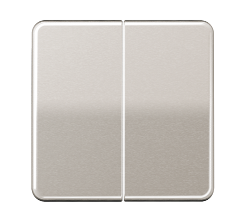 Двойная клавиша для балансирных механизмов выключателей (кнопок), в комплекте с CD95HP (крепежный элемент); металл; платина; CD500  CD595PT  Jung