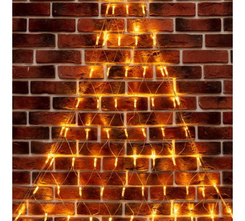 Гирлянда Сеть 2х2х1.5 м, свечение с динамикой, прозрачный ПВХ, 136 LED, 230 В, цвет свечения теплый белый  215-056  NEON-NIGHT