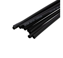 Термоусаживаемая трубка двухстенная клеевая 3,2/1,6 мм черная (уп. 10 шт. по 1 м)  26-2101  REXANT