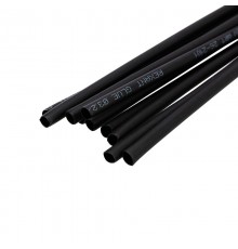 Термоусаживаемая трубка двухстенная клеевая 3,2/1,6 мм черная (уп. 10 шт. по 1 м)  26-2101  REXANT