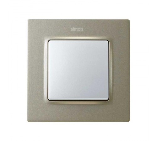 Рамка на 1 пост цвета матовый шампань S82 Concept  8200617-094  Simon