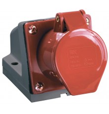 Розетка 124 стационарная 3Р+РЕ 32А 380В IP44  PSR12-032-4  IEK