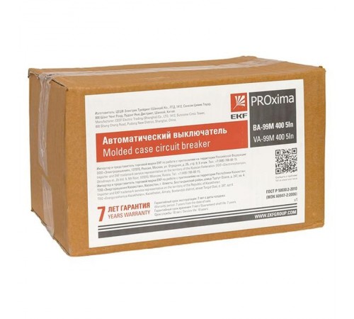 Выключатель автоматический ВА-99М 400/250А 4P 5In 42кА EKF PROxima  mccb99-4P5In400-250m  EKF