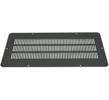 Заглушка WZ-1718-39-01-161 с перф.д.отв.A (380x380мм) в пл/кр.к нап.шк.,420x420мм,мет.,черн.(RAL 9005) (1718-39-1-1/9005)  15045  Zpas