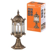 Светильник садово-парковый НПУ Ампир 60Вт ЛН/КЛЛ/LED Е27 IP54 стойка,шагрень/бронза  SQ0330-0088  TDM