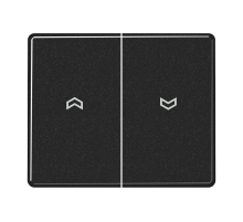 Клавиша для выключателя управления жалюзи; черные  SL595PSW  Jung