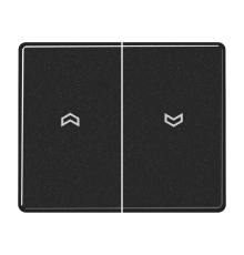 Клавиша для выключателя управления жалюзи; черные  SL595PSW  Jung