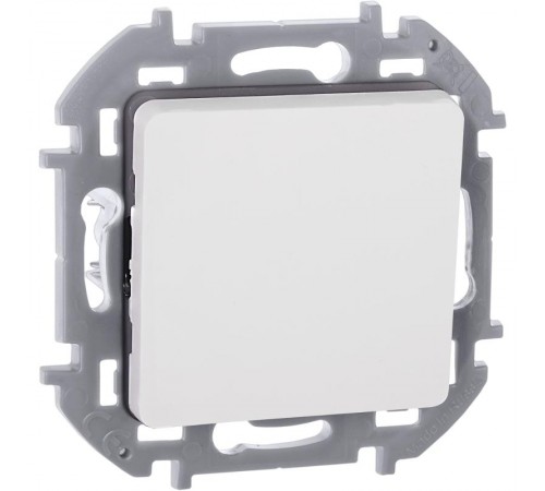 Inspiria Белый Переключатель без фиксации (кнопка) с Н.О./Н.З. контактом 6 A С/У без рамки  673690  Legrand
