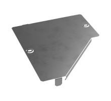 Крышка переходника левого Стандарт INOX (AISI 304) 300х150  PR16.4300  Промрукав