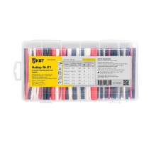 Набор клеевой термоусадочной трубки в органайзере "Набор №21"  86583  КВТ