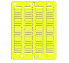 Маркировка для провода, жесткая, для трубочек. 4х15мм. Желтая  NUT15Y  DKC