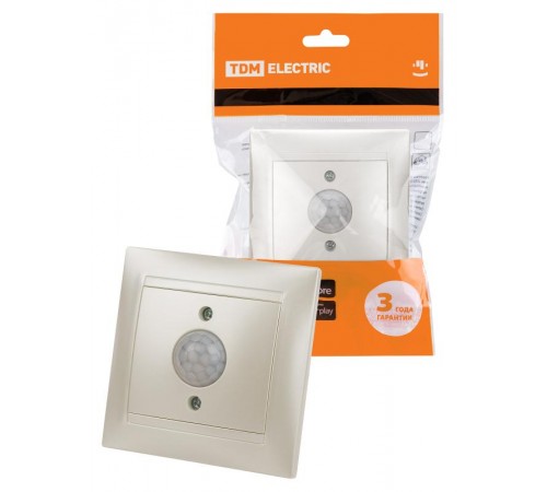 Выключатель с датчиком движения 1А перламутр "Лама"   SQ1815-0828  TDM