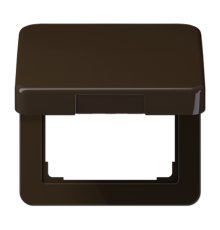 Крышка откидная для штепсельных розеток и изделий с платой 5050 мм; коричневая  CD590KLBR  Jung