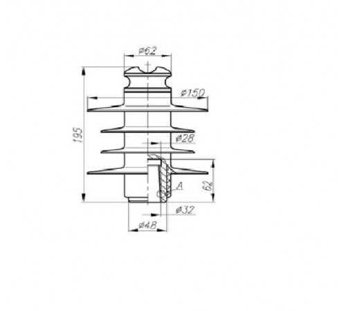 Изолятор ШСК 12,5-20-Б2-II УХЛ1  13400722  НИЛЕД