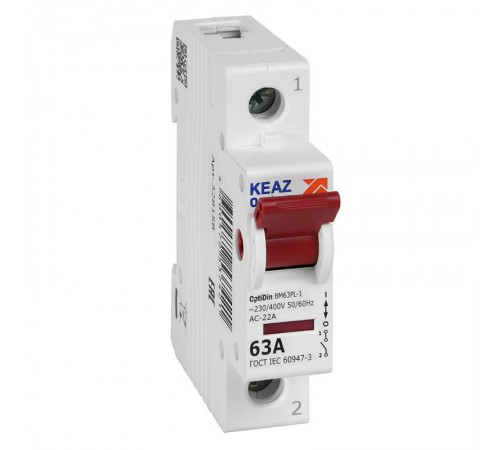 Выключатель нагрузки модульный OptiDin BM63PL-163-УХЛ3 (BM63PL)  328158  КЭАЗ