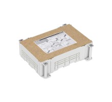 Simon Connect Монтажная коробка под люк в пол на 4 S-модуля, в бетон, глубина 80-130 мм, пластик  G44  Simon