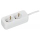 UMA Удлинитель У02 2 места 2P+PE 3м 3х1мм2 10А белый   UM-YP10-10-02-03-Z-K01  IEK
