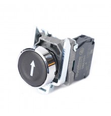 Кнопка SB4 в сборе модульная 22мм черная металл 1НО с марк "стрелка вниз"  SB4BA3351  SE