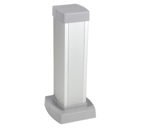 Snap-On мини-колонна алюминиевая с крышкой из алюминия 1 секция, высота 0,3 метра, цвет алюминий  653001  Legrand