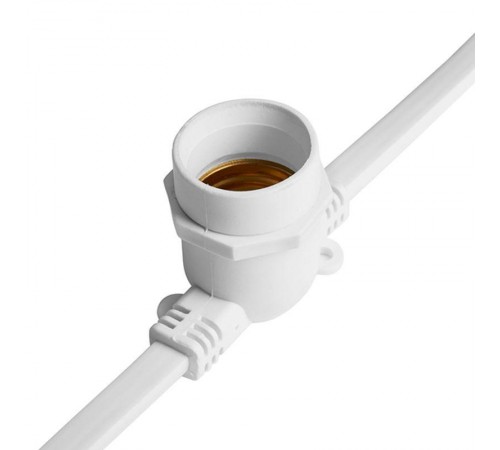 Гирлянда 230V  100 E27 белый, шаг 25cm, IP 65, 25м +1,5м шнур,  CL25-25  48166  FERON