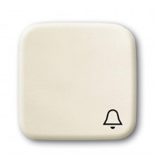 Клавиша для мех. 1-кл.выкл./перекл./кнопки с символом "ЗВОНОК", серия Busch-Duro 2000 SI, цвет слоновая кость  1731-0-0280   2CKA001731A0280  ABB