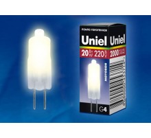 Лампа галогенная капсульная JC-220/20/G4 FR  01823  Uniel