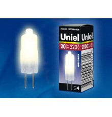 Лампа галогенная капсульная JC-220/20/G4 FR  01823  Uniel
