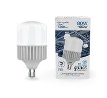 Лампа светодиодная промышленная Elementary T140 80W 6400lm 6500K E40 LED 1/8  63438  Gauss